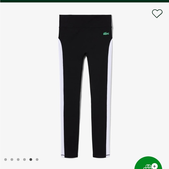 WOMEN'S LACOSTE X BANDIER ALL MOTION COLORBLOCK LEGGINGS - Picture 5 of 6